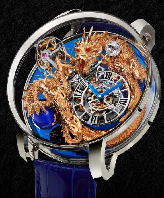 Jacob & Co. ASTRONOMIA ART DRAGON PLATINUM SKY Watch Replica AT112.60.DR.UA.ABALA Jacob and Co Watch Price